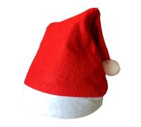 Jan Jean Santa Hat for Boys Girls Features Jingle Bell and Plush Pompom for Christmas Pageants School Plays Red White A One Size