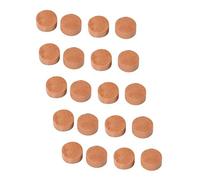 Jan Jean Sax Key Cork Pads Set (20-Pieces) - 8/9/10mm Diameter, Silent Cushions Light Brown 10mm