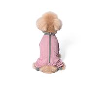 Jan Jean Soft Thermal Dog Pajamas French Bulldog Pjs With Zipper Closure Warm Jumpsuit For Small Dogs Cats Pets Pink M