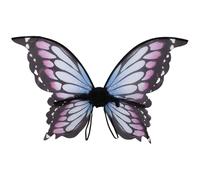 Jan Jean Women Girls Sparkling Butterfly Wings Princess Angel Fairy Wings for Birthday Cosplay Props Purple&Blue One Size