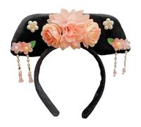 Jan Jean Women's Traditional Hanfu Headband China Royal Court Queen Princess Headband Headgear Headdress Type E One Size