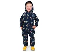 JAN & JUL Babies' Waterproof Windproof Cozy Fleece Lined One Piece Rain-Suit (Big Trucks, Size 1T)