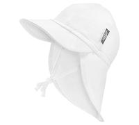 JAN & JUL Baby Beach Sun-Hat for Boys and Girls, Soft Brim (White, Size S: 3-6m)