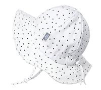 JAN & JUL Baby Sun Protection Hat, Cotton Beach Cap (M: 6-24 Months, Dots)