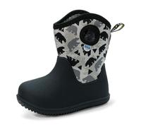 JAN & JUL Boys' Waterproof Insulated Rain Boots with Sherpa Lining (Bear Cub, UK Size 5 Toddler)
