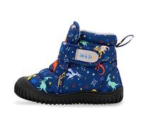 JAN & JUL Cold Weather Insulated Snow Boots for Boys (Space Dinos, UK Size 5 Toddlers)