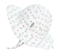 JAN & JUL Cotton Sun-Hat, 50+ UPF Summer Floppy Hat for Babies and Toddlers (M: 6-24 Months, Dachshund)