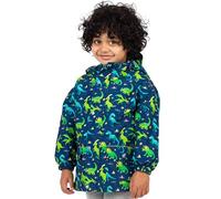 JAN & JUL Kids Water-proof Rain Jacket with Hood (Dinoland, 10-12Y)