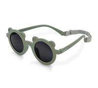 JAN & JUL Polarized Sunglasses with Strap and UV400 Protection for Toddler Boys (M: 2-6 Years, Crocodile Green)