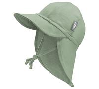 JAN & JUL UPF Sun-Hat for Toddler Boy and Girl with Strings (Juniper Green, Size M: 6-24m)