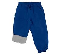 JAN & JUL Water-Proof Snow Rain Pants for Kids, Boys, Girls (Fleece-Lined: Nebula Blue, 6 Years)