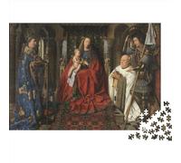Jan Van Eyck 1000 Pieces Jigsaw Puzzles Fun Jigsaw Puzzles for Adults Wooden Puzzle 1000 Piece Brain Teaser Game Family Gathering Game Toys 1000pcs