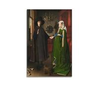 Jan Van Eyck Poster Work《The Arnolfini Portrait Ation》 Canvas Wall Art Prints Photo Picture Paintings Room Decor Home Decorative 08x12inch(20x30cm)
