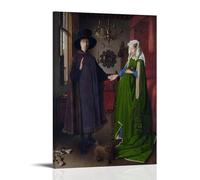 Jan Van Eyck Prints - The Arnolfini PortraitPoster Decorative Painting Print Picture Canvas Wall Art Bedroom Office Living Room Decoration24x36inch(60x90cm)