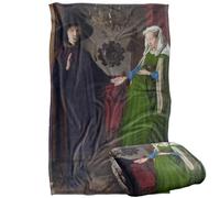 Jan Van Eyck The Arnolfini Portrait Silky Touch Super Soft Throw Blanket 91 x 147 Cm