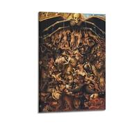 Jan Van Eyck Works (Last Judgement) Famous Artist Original Art Printed Hanging Canvas Wall Poster 08x12inch(20x30cm)