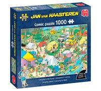Jan Van Haasteren - JVH - Camping in the Woods - Camping in the Woods - Adult Jigsaw Puzzle - 100% Recycled Cardboard - 1000 Pieces - Jumbo