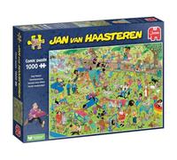 Jan Van Haasteren Dog Parkour - 1000 Piece Adults Puzzle & Comic Puzzle - Large Jigsaw Puzzle for Adults - 100% Recycled Cardboard 1000Pc Jigsaw, Fun Pet Themed Adult Puzzle - Dimensions 68 x 49cm