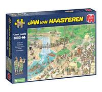 Jan Van Haasteren Jungle Tours - 1000 Piece Adult Comic Puzzle - Large Jigsaw for Adults - 100% Recycled Cardboard - Fun Jungle Themed - Dimensions 68 x 49cm, Brown