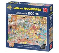 Jan Van Haasteren - JVH - Warm Front, Chaos In - Not So Wellness - Adult Jigsaw Puzzle - Humorous - 100% Recycled Cardboard - 1000 Pieces - Jumbo