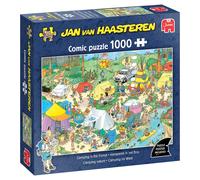 Jan Van Haasteren - JVH - Camping in the Woods - Camping in the Woods - Adult Jigsaw Puzzle - 100% Recycled Cardboard - 1000 Pieces - Jumbo