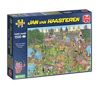 Jan Van Haasteren Robin Hood Festival - 1500 Piece Adults Puzzle & Comic - Large Jigsaw for Adults - 100% Recycled Cardboard, Fun Colourful Puzzle - 68 x 49cm