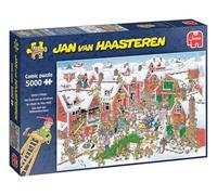 Jumbo Spiele Jan van Haasteren Santa's Village 5000 Teile - Puzzle für Erwachsen