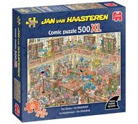 Jan Van Haasteren The Library - 500XL Piece Jigsaw Puzzle for Adults | Challenging, Brainteasing, Funny Jigsaw - Large FSC-Certified 500 Pc Puzzle - Perfect Birthday & Christmas Gift - 68 x 49cm