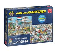 Jan van Haasteren - Verkehr Chaos & Luft Land und Meer 2x1000pcs - Puzzles für E