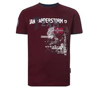 Jan Vanderstorm Sölve Men's Short-Sleeved T-Shirt, darkred, 3XL