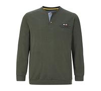 Jan Vanderstorm Viljar Men's Sweatshirt 100% Cotton Without Collar, olive, XXL