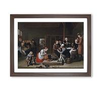 Jan Victors Painting Classic Painting Framed Print | A2 Walnut Framed Wall Art | Ready to Hang | Classic Historical Picture | Living Room Bedroom Lounge Office