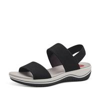 Jana Coshy Women’s Flat Sandals Stretch Vegan, Black, 5 UK