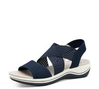 Jana Coshy Women’s Flat Sandals Stretch Vegan, Navy, 4 UK