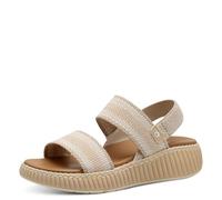 Jana Coshy Women’s Flat Sandals with Chunky Sole Comfortable, Beige Comb, 5 UK