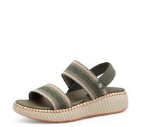 Jana Coshy Women’s Flat Sandals with Chunky Sole Comfortable, Sage Comb, 4 UK
