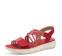Jana Coshy Women’s Flat Sandals with Velcro Vegan, Red, 5 UK