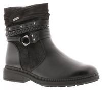 Soft Line Womens Boots Black Adults Ladies Ankle Zip Soft Lining Nebraska SIZE
