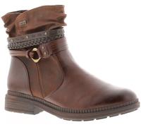 Jana Joelle Womens Tan Ankle Boots, Size: 5