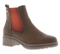 Jana Judey Women's Brown Colour Block Ankle Boots, Size: 7.5