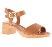 Jana Ladies Tan Jeffie Heeled Sandals, Size: 4