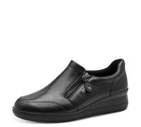 Jana Leather Women’s Slip-Ons Classic with Zip, Black, 3,5 UK