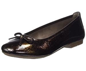 Jana Softline Women's 8-8-22163-29-933 Ballet Flats, Copper PAT STR, 36 EU