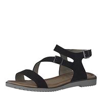 Jana Softline Women's 8-8-28177-20 Sandals, Black, 40 EU, black, 8 UK