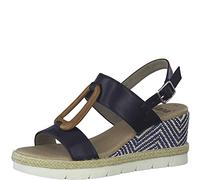 Jana Softline Women's 8-8-28371-20 Heeled Sandal, Navy, 6.5 UK