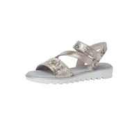Jana Softline Women's 8-8-28663-20 Sandal, Grey Flower, 6.5 UK