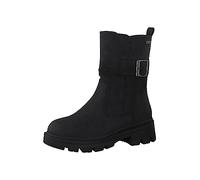 Jana Women’s Ankle Boots Flat Platform with Buckle Wide H Extra Width, Black, 4 UK