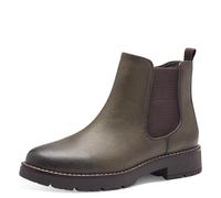 Jana Women’s Ankle Boots Flat with Zip Vegan, Olive, 3,5 UK