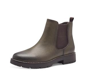 Jana Women’s Ankle Boots Flat with Zip Vegan, Olive, 4 UK