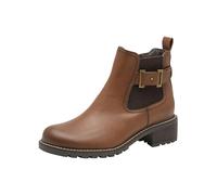 Jana Women’s Ankle Boots Low Heel Vegan, Cognac, 5 UK